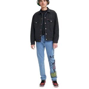 Levi's X Disney 502 Tapered Fit Premium Denim Mickey Mouse Jeans Size 32x30